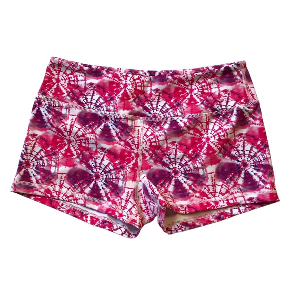 Savage Barbell Tie Dye Print Athletic Shorts